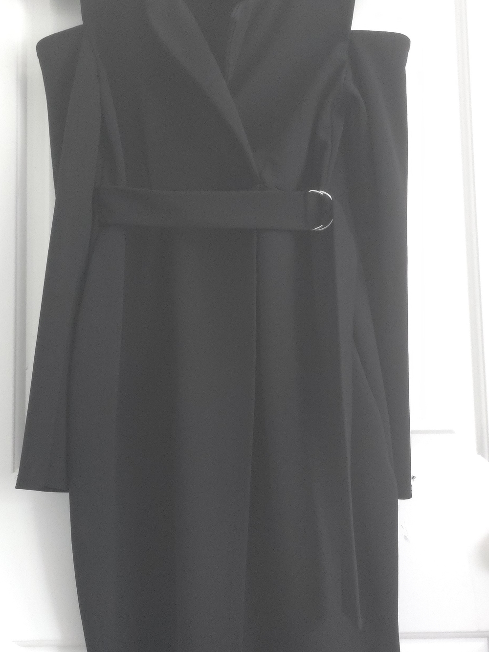 Maternity Black Belted Dress